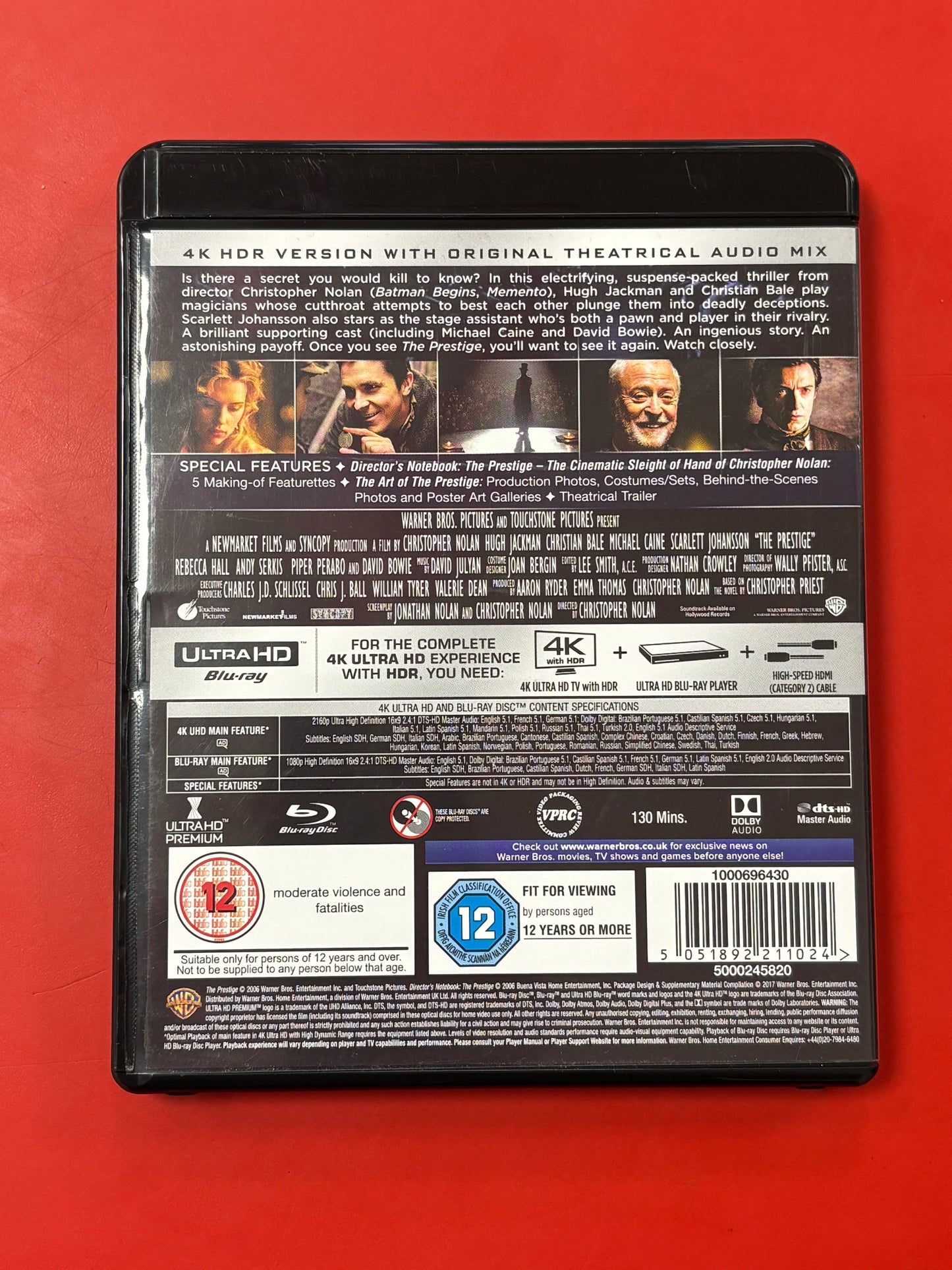 The Prestige (Christopher Nolan) - 4K UltraHD Blu-Ray
