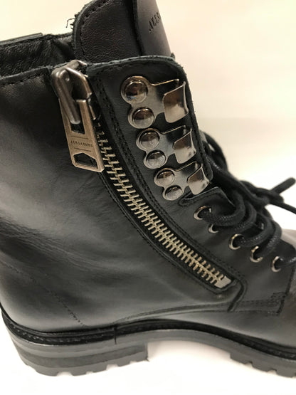 BNWT All Saints Blaze Black Leather Boots Size 8