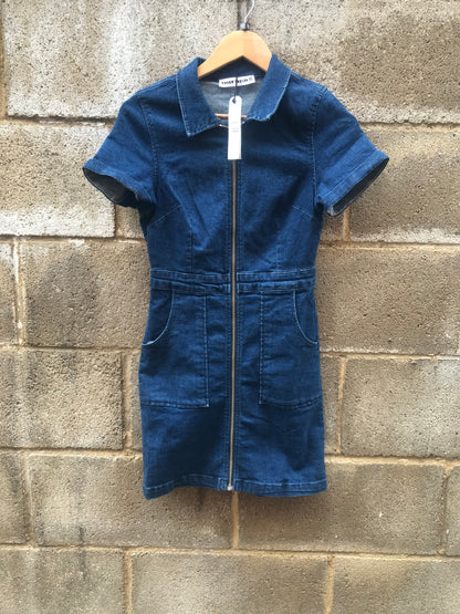 BNWT Size 10 Indigo Denim Dress by Tally Weijl