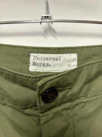 Universal Works Green Cotton Chino Trousers 34