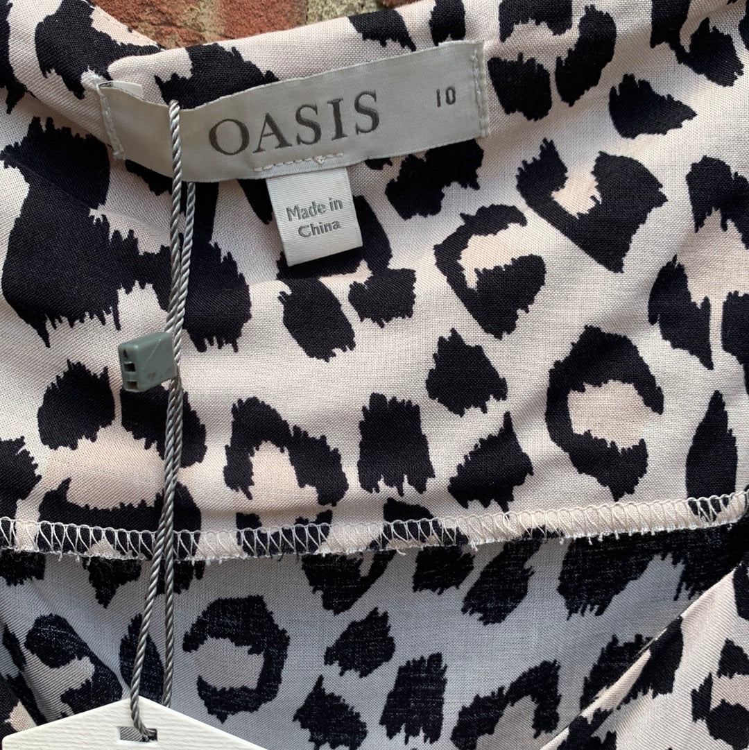 oasis leopard blouse