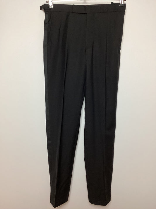 Richard James Savile Row Classic Wool and Mohair Black Trousers Size 32R