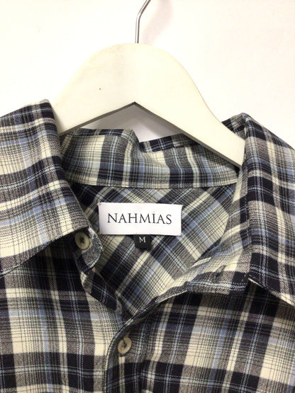 Nahmias Blue Chequered Shirt Medium