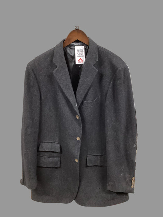 Ralph Lauren Dark Grey Cashmere Blazer Size 44