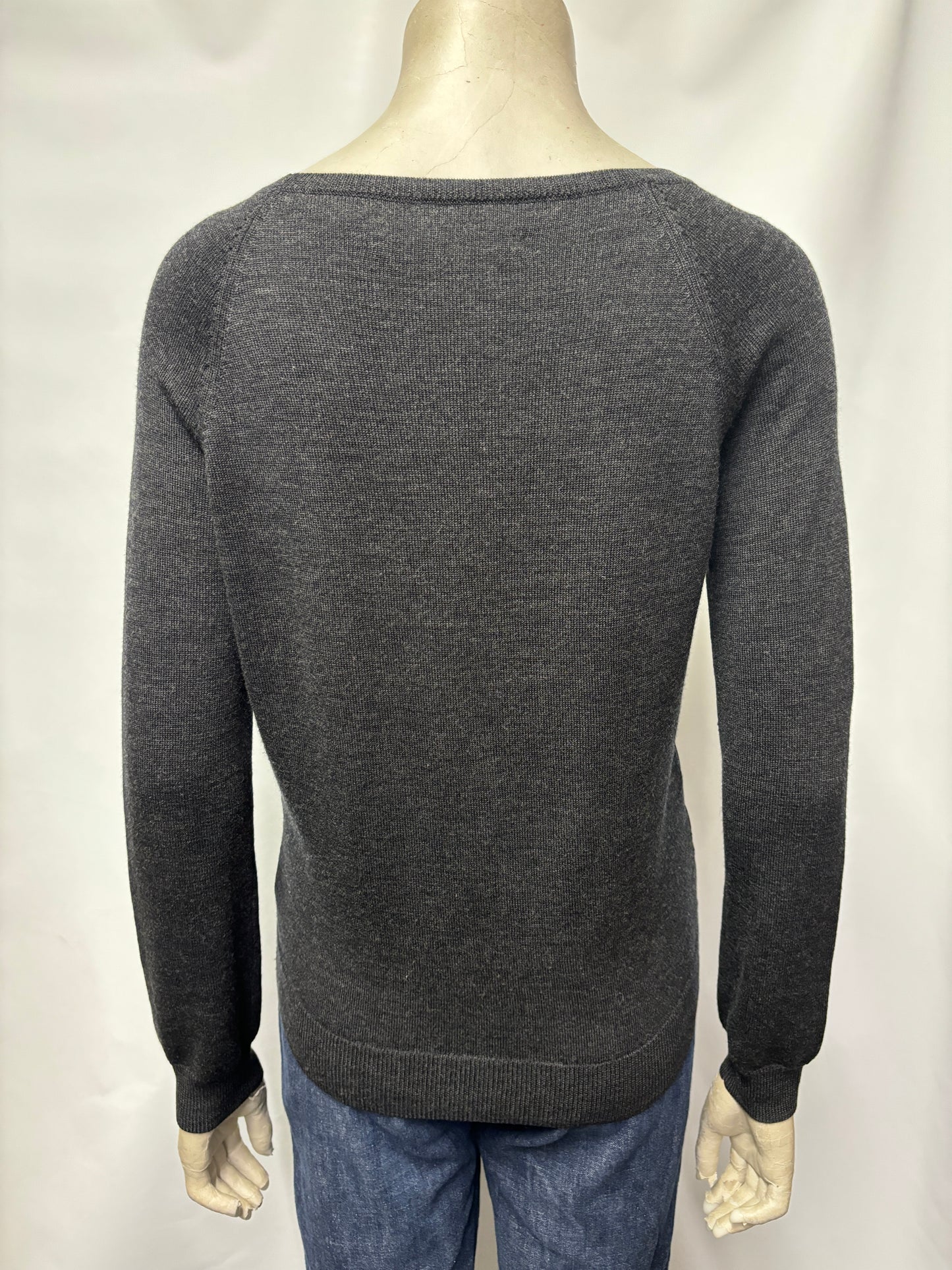 AllSaints Black Silk and Wool Knitted Jumper 8