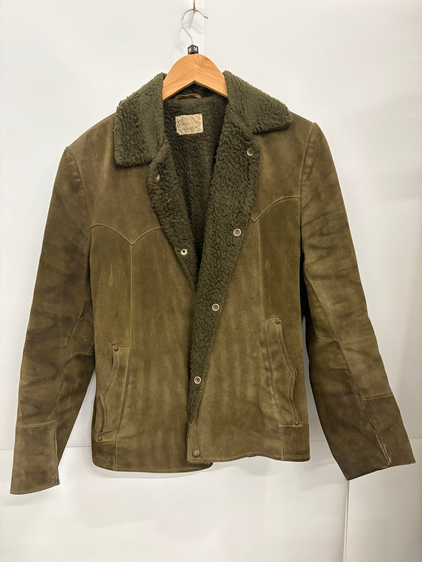 Vintage 1970s Pioneer Wear Men’s Suede Jacket - Tagged Size 38