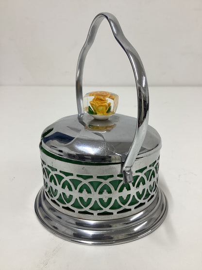 Vintage Milk Glass Preserve Pot