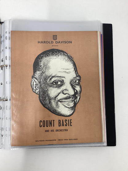 21 Vintage Jazz Programmes In Folder