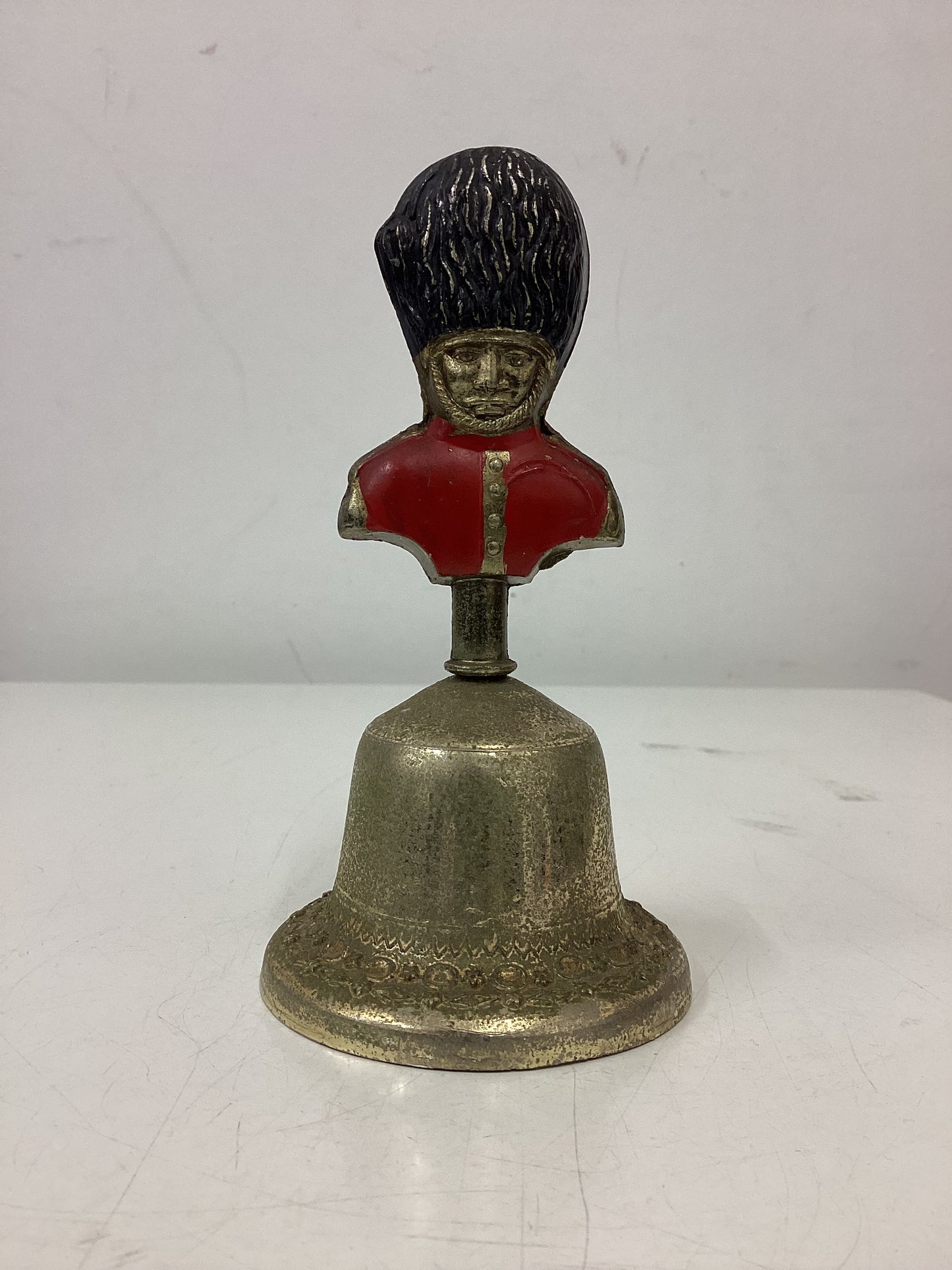 Brass Bell & Brass Bottle Opener Beefeater Soldiers