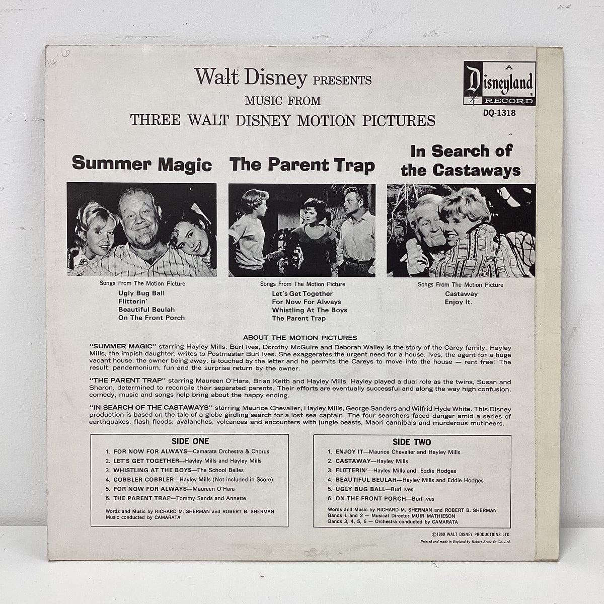 Disney’s The Parent Trap, Summer Magic - Castaways LP
