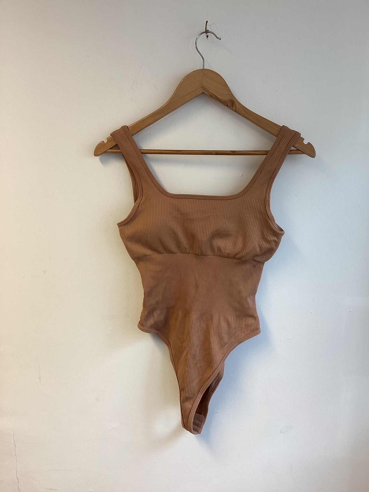 Mooslover, Brown, Bodysuit with Clips, Spandex, Size S