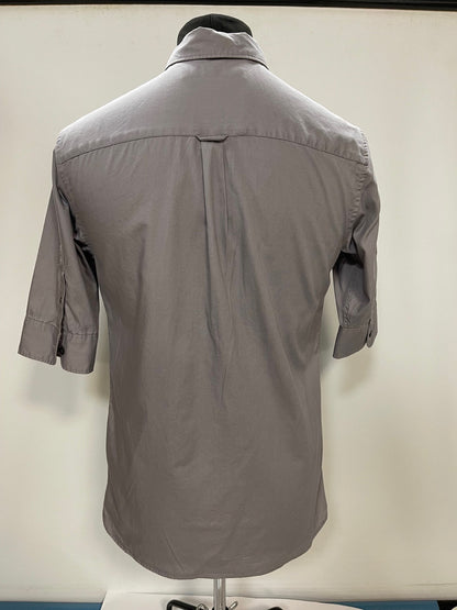 All Saints Grey Short Sleeve Shirt Small