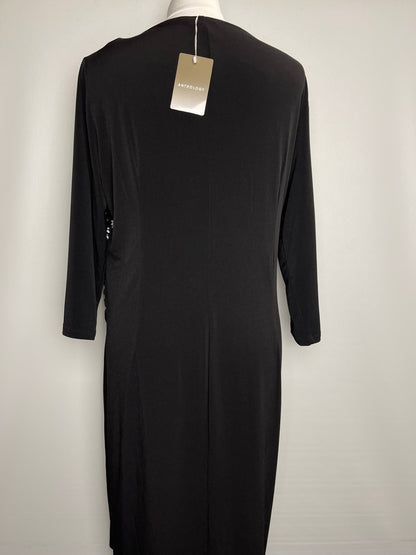 BNWT Anthology Black Midi Dress Size 20