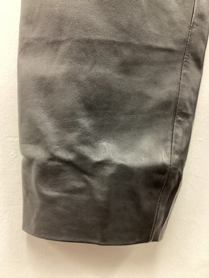 Vintage 90’s Y2K Black Leather Pants Size Small 24” Waist