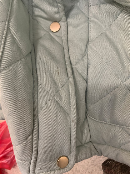 Papaya Sage Green Quilted Jacket