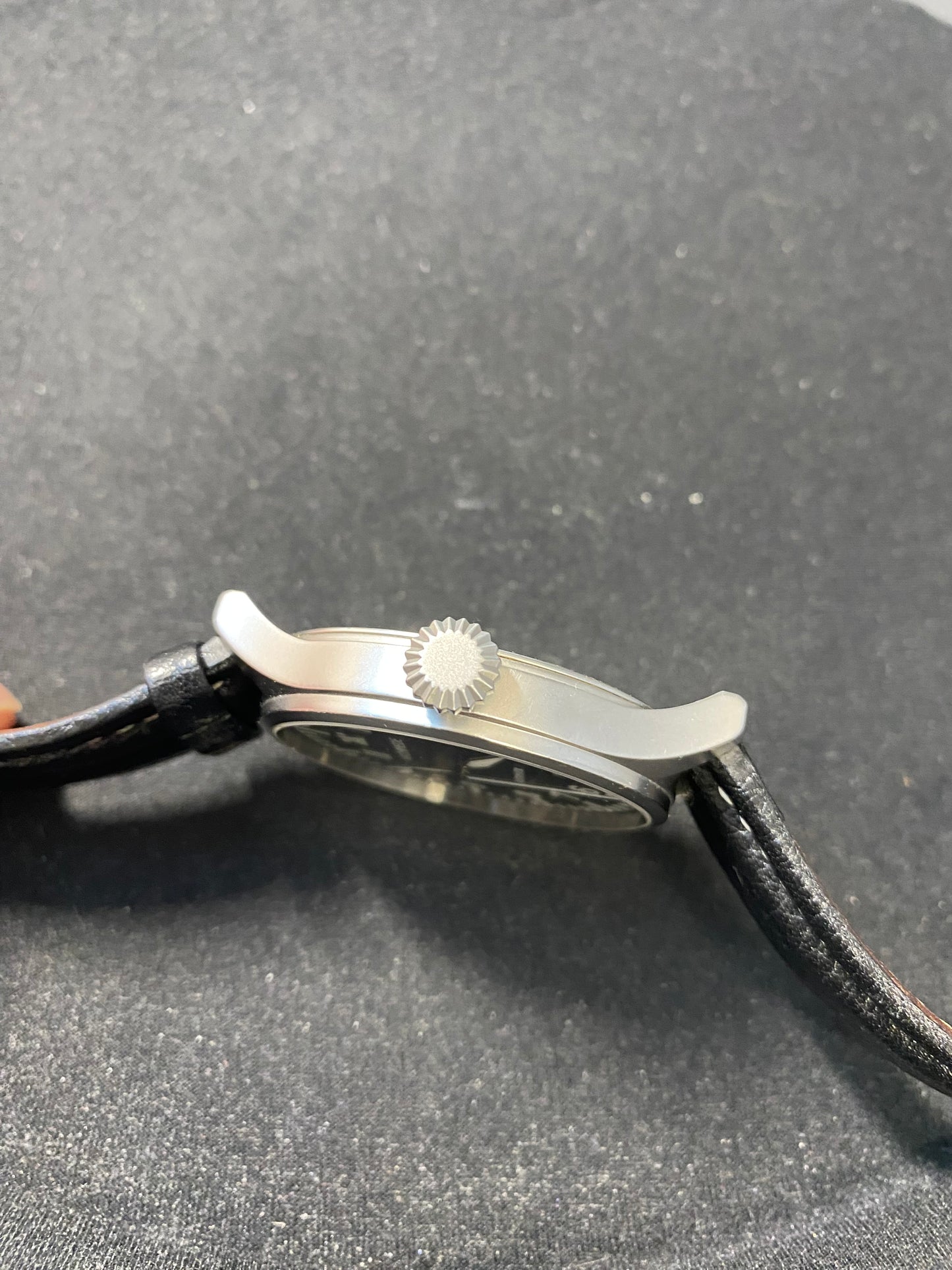 Archimede Pilot Sapphire Crystal Automatic Wrist Watch with Black Leather Strap