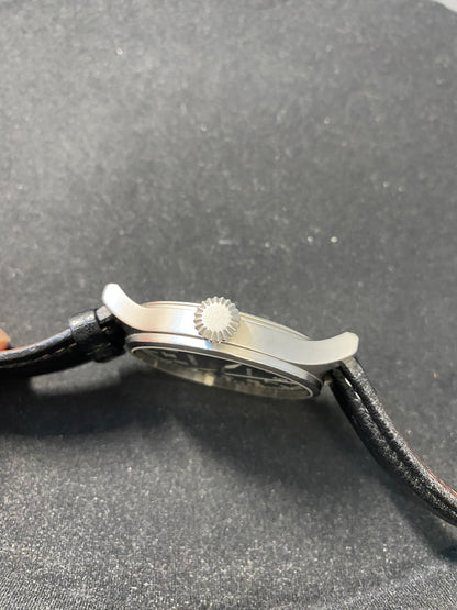 Archimede Pilot Sapphire Crystal Automatic Wrist Watch with Black Leather Strap