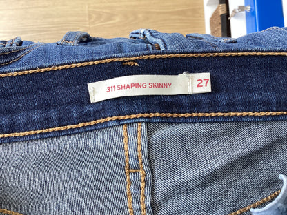 Levi, Dark Wash Denim Jeans, 311 Shaping Skinny, 27'', UK Size 8