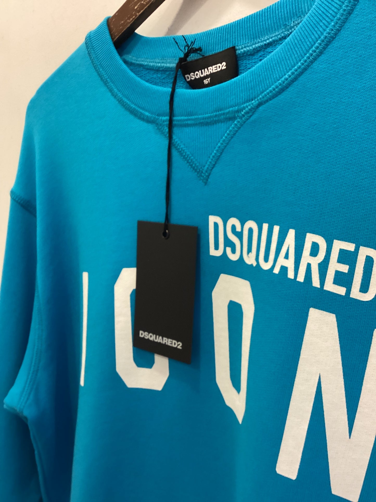 BNWT Dsquared2 Blue Sweater Size 16 Year