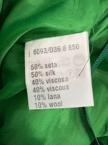 Alessandro Dell’Acqua Women’s Green Silk Blend Corset Top UK Size 6 (IT Size 38)