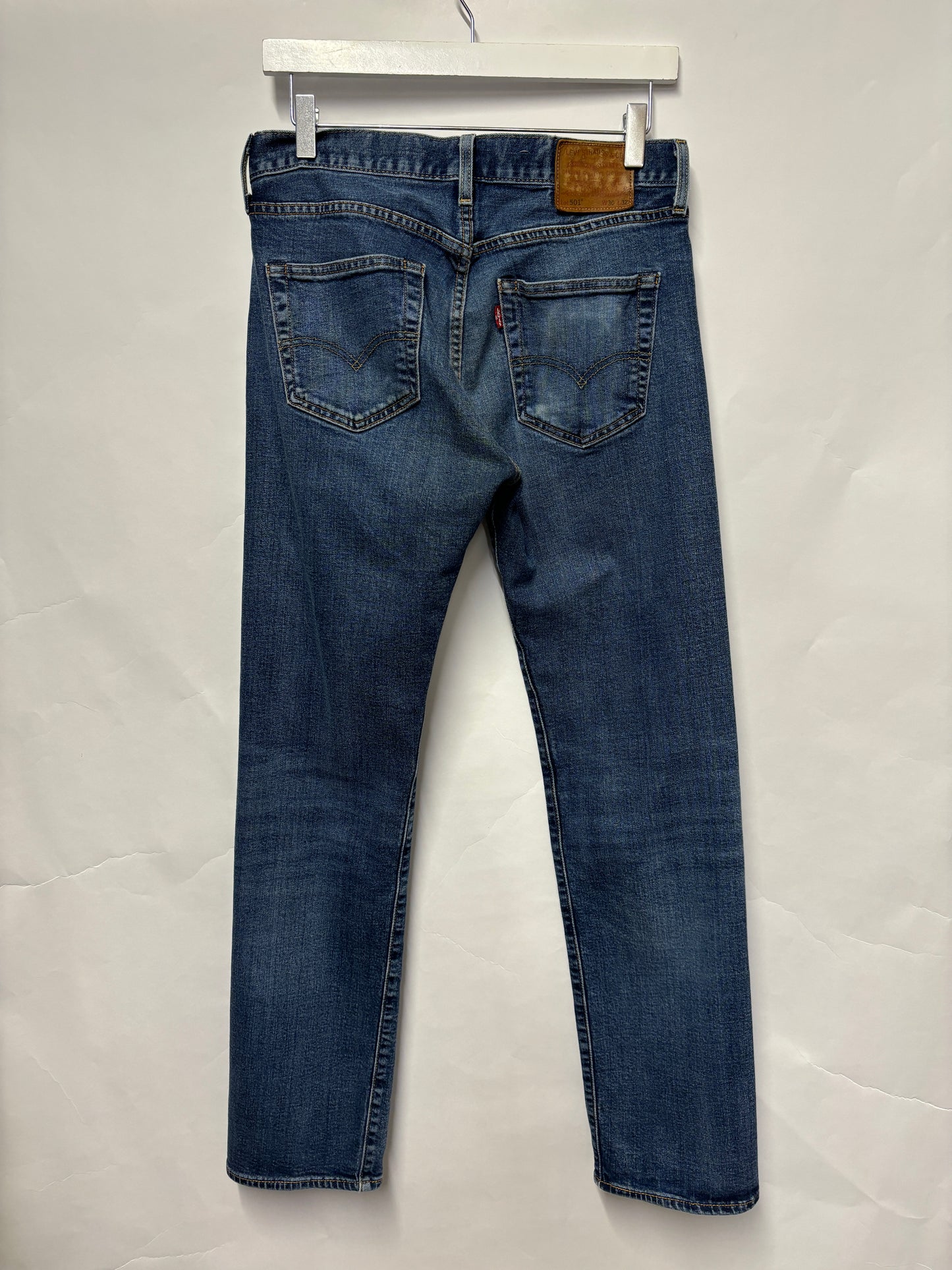 Levi’s Premium Blue Denim Stonewashed 501 Jeans 30x32