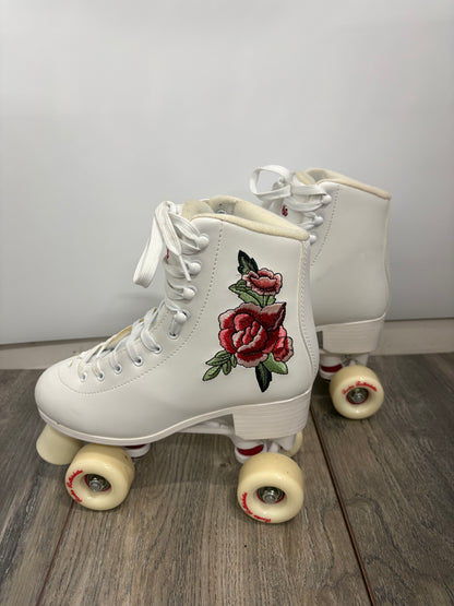Rookie Rosa White Quad Roller Skates Size 5