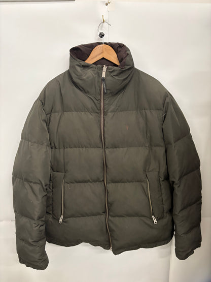 AllSaints Mens Novern Reversible Ramskull Puffer Jacket Size L