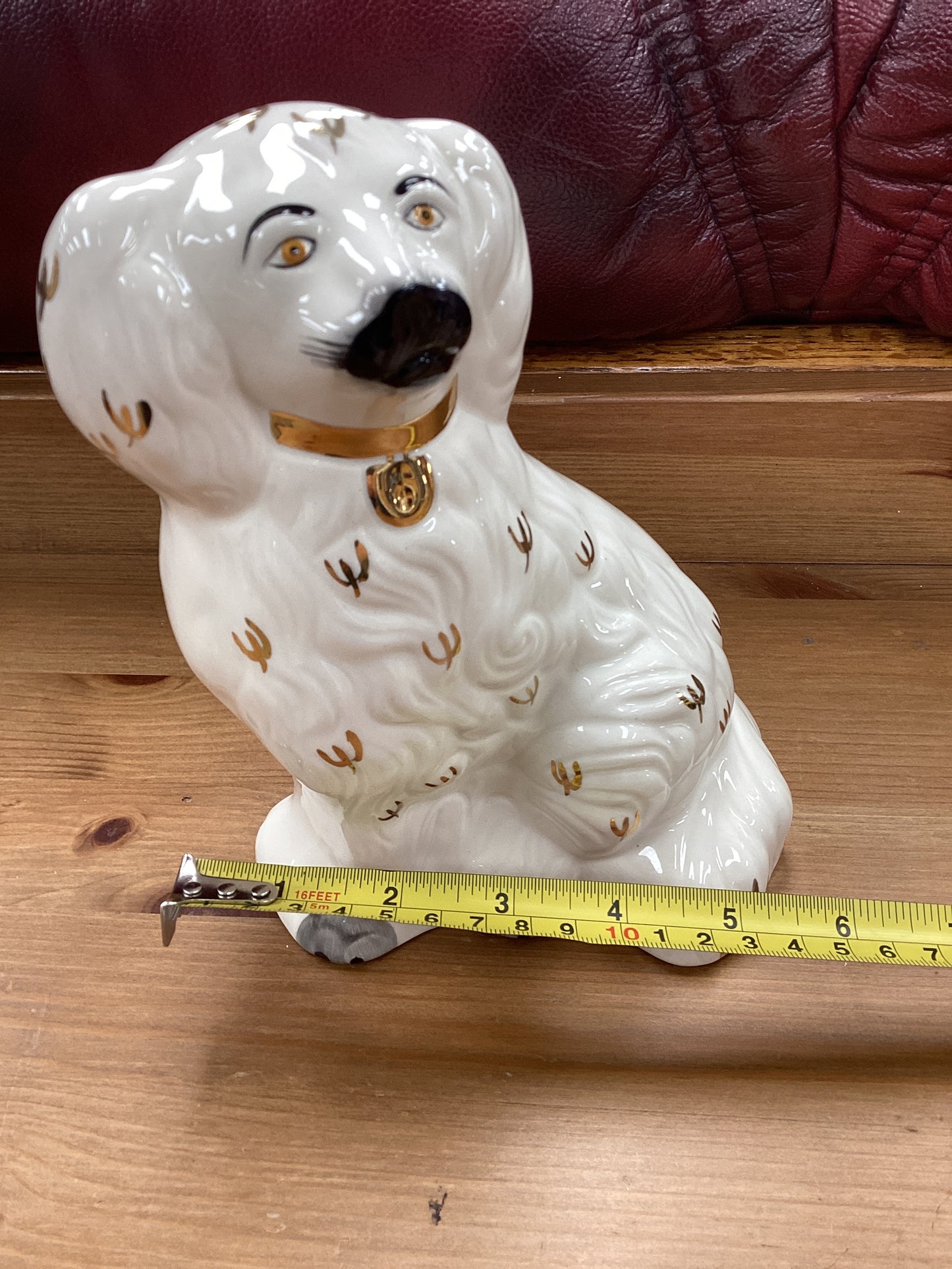 Beswick Ceramic Cream Gold Mantle Spaniel Dog