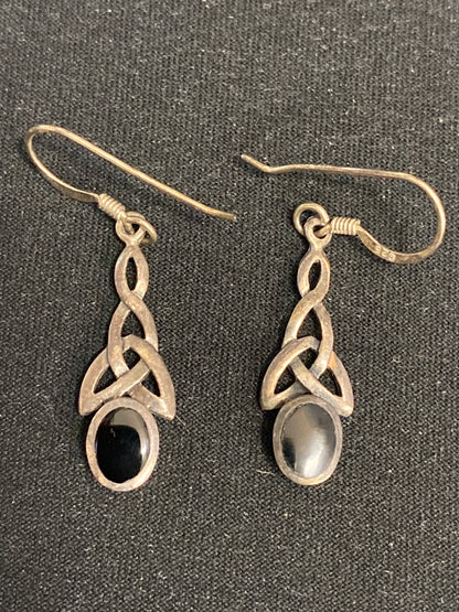 Silver Celtic Dangle Earing's