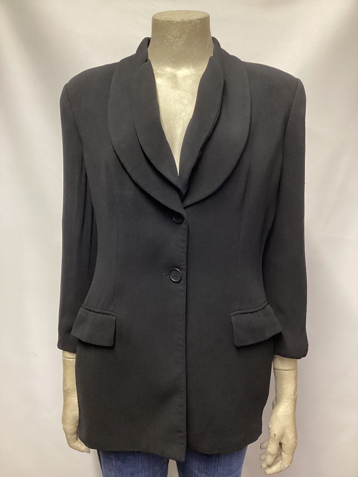 Emporio Armani Black Blazer Size 10