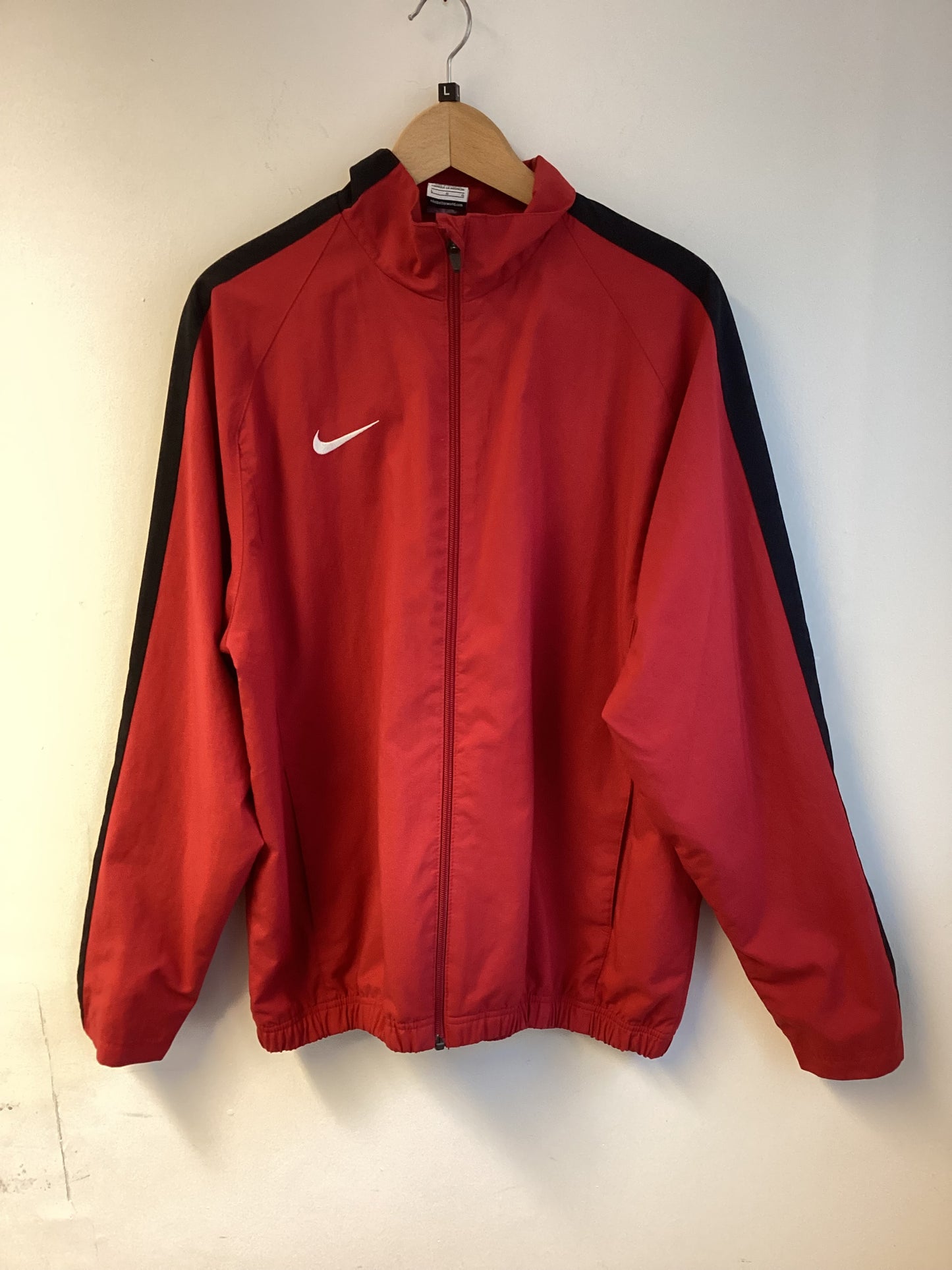 Nike, Red and Black, Zipper, Size L