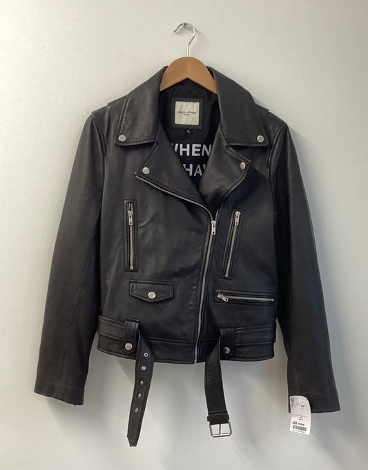 Leather Jacket, Black, Size Large, Each x Other Paris, BNWT, Brand New With Tags