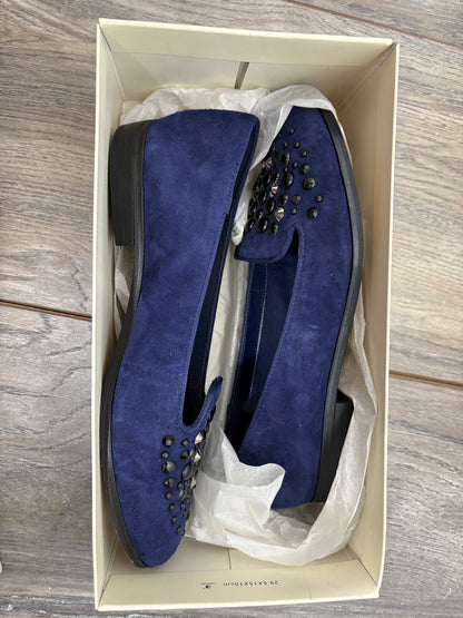 Anne Klein Womens Della Navy Blue Loafers Size 6