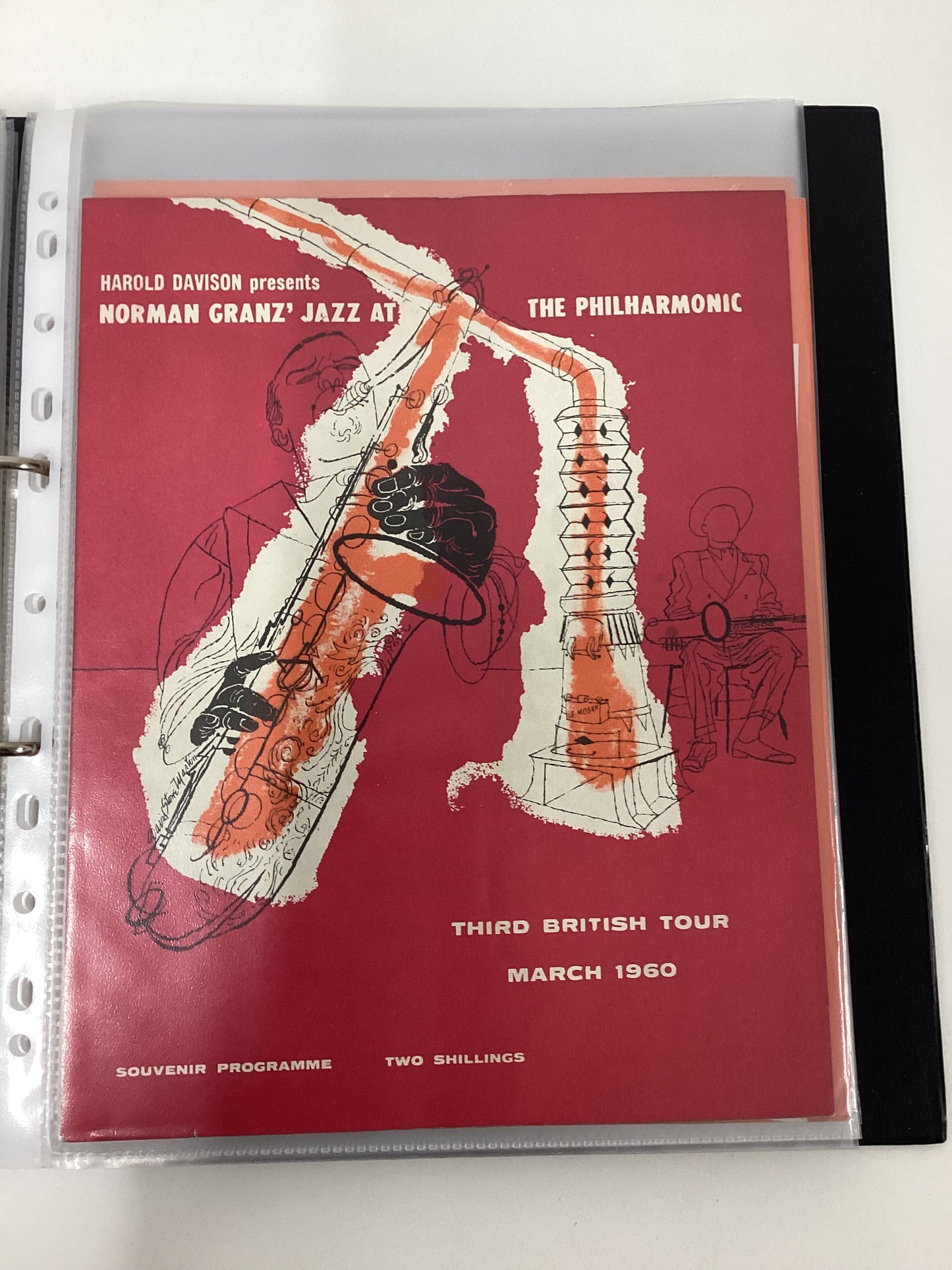 21 Vintage Jazz Programmes In Folder