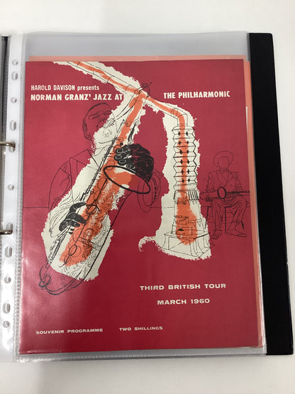 21 Vintage Jazz Programmes In Folder