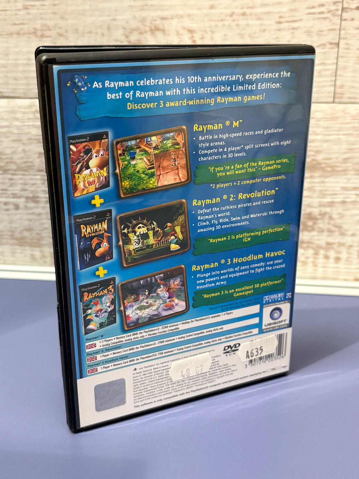 Rayman 10th Anniversary 3 Title Pack PS2
