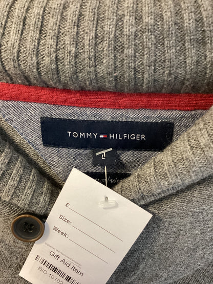 Tommy Hilfiger, Grey long sleeve jumper, Size L