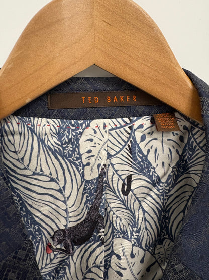 Ted Baker Grey Geometric Blazer Size 44S