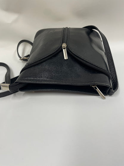 Vintage Vera Pelle Black Leather Shoulder bag in Black