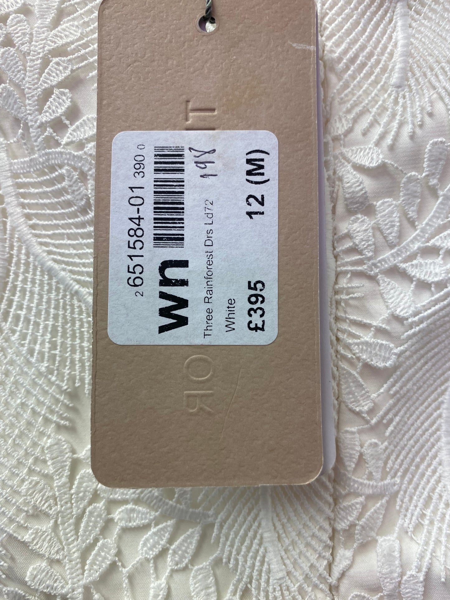 BNWT Three Floor Cream Lace Dress Size 12