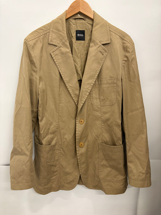 BOSS Hugo Boss Mens Beige Blazer Sports Coat UK Size 38R