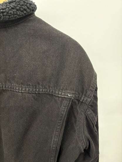 Levi's Mens Black Sherpa Trucker Jacket Size M