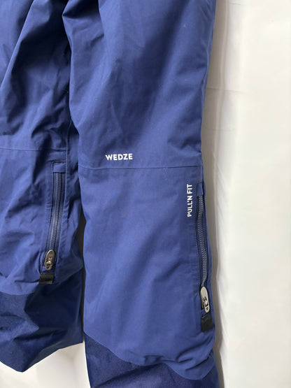 Wedze Dark Blue Piste 900 Pull'n Fit Suspender Salopettes 10 Yrs