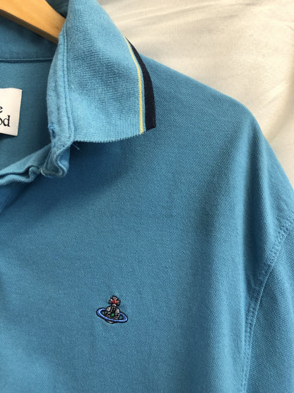 Vivienne Westwood Blue Logo Polo Shirt