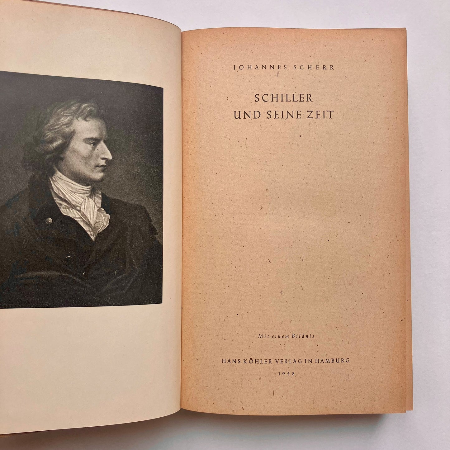 Schiller und seine zeit by Johannes Scherr rare 1948 German hardback book