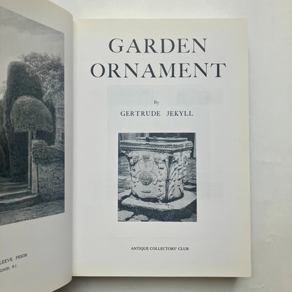 Garden Ornament by Gertrude Jekyll collectable hardback book 1990