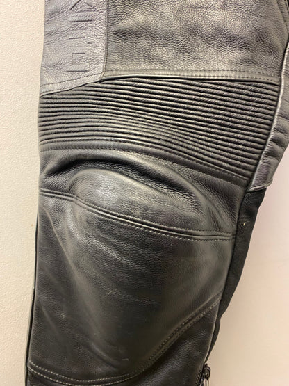 Akito Body Guard CE Protection Leather Biker Trousers Black Size 14