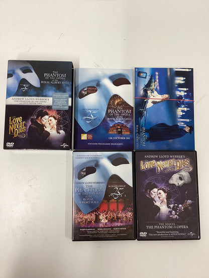 The Phantom Of The Opera and Love Never Dies DVD Box Set