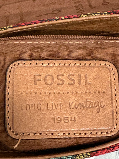 Fossil Maddox Patterned Leather Crossbody Bag