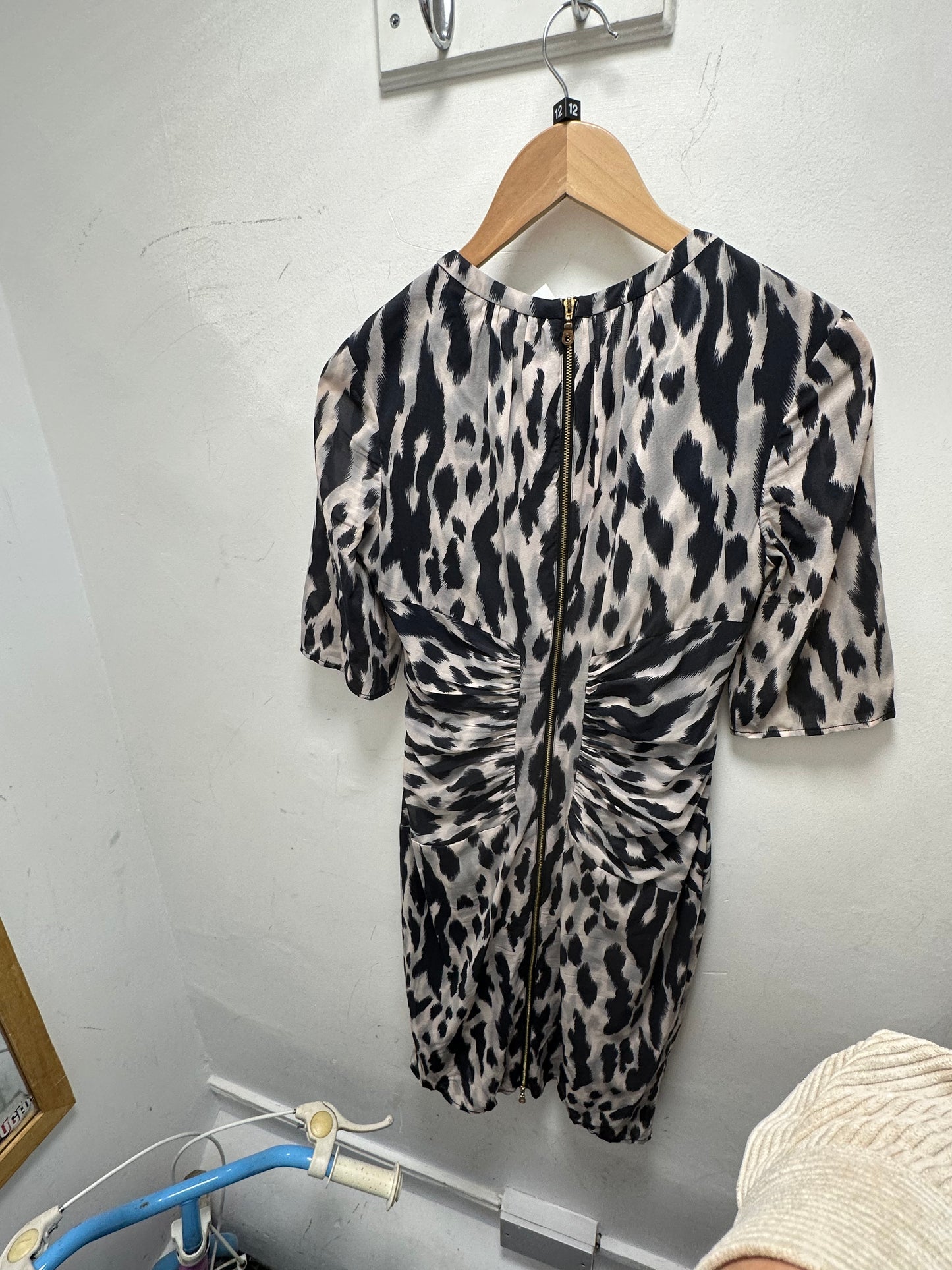 Whistles Black and Grey dress size 10